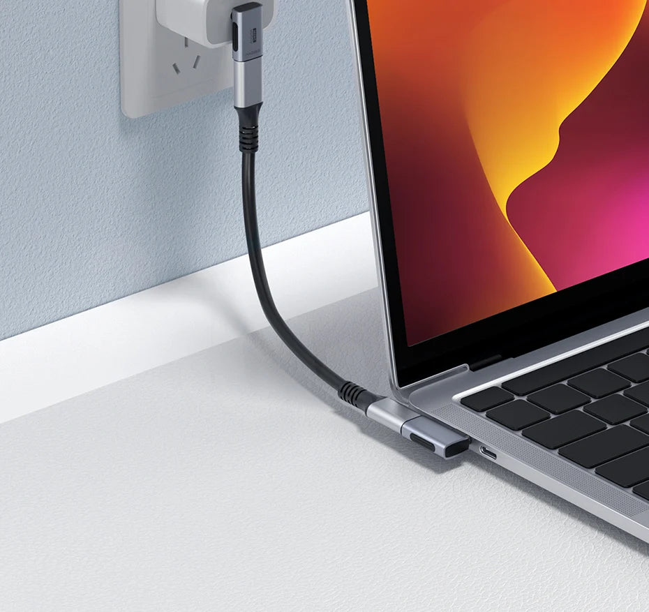 Hagibis 240W USB-C to USB-C Adapter — 40Gbps 8K 60Hz USB4 Converter, 90° for Thunderbolt 4/3, MacBook, iPhone 16 Pro & Tablet