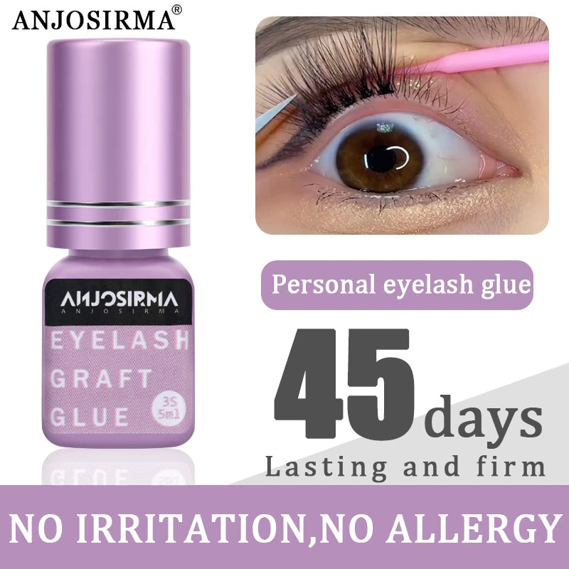ANJOSIRMA Fast Drying Fake Eyelash Gel 5ml – Instant Eyelash Extension in 1-2 Seconds