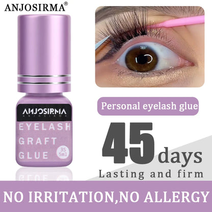 ANJOSIRMA Fast Drying Fake Eyelash Gel 5ml – Instant Eyelash Extension in 1-2 Seconds