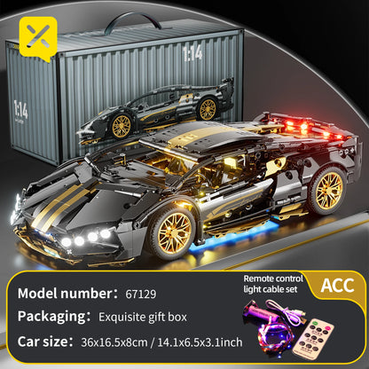 ToylinX 1:14 Supercar Building Block Toy – Optional Power Group, Technology Design for Adults & Kids, Christmas Gift with Box
