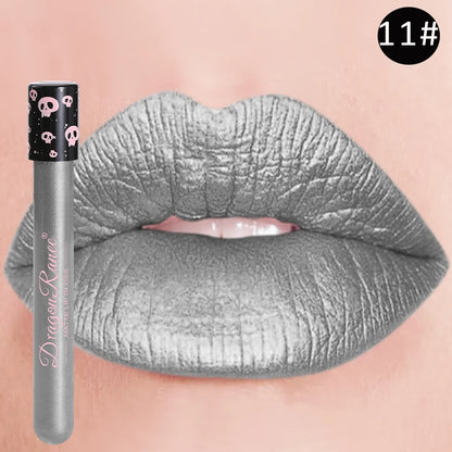 Colored Lip Gloss – Waterproof Matte Lip Glaze in Test Tube, Easy-to-Apply, Long-Lasting Party Lip Makeup