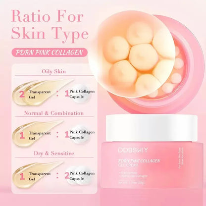 PDRN Pink Collagen Capsule Cream - Niacinamide Lightweight Moisturizer for Uneven Skin Tone and Daily Face Care