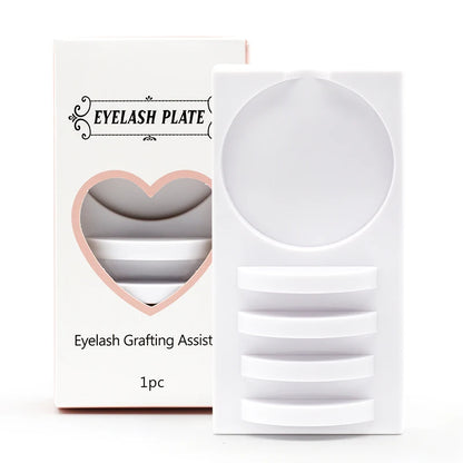 Reusable 2 in 1 Acrylic False Lashes Stand Pad & Glue Holder – Eyelash Grafting Assistor Tool