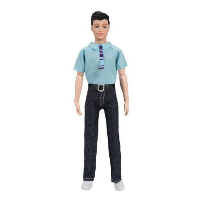 30cm Fashion Ken Doll – 1/6 Multi-Joint Movable Boyfriend with Clothes Suit, Dress-Up Toy for Kids