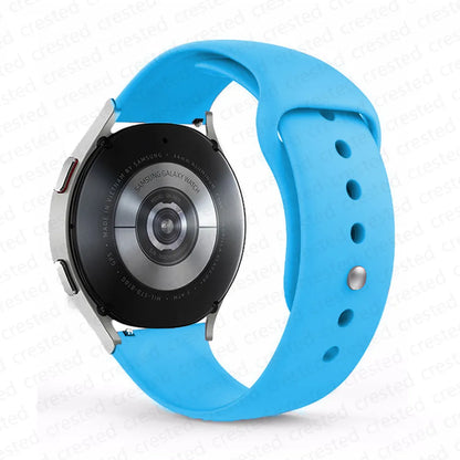 20mm/22mm Silicone Watch Strap – Compatible with Samsung Galaxy Watch 7/6/4 Classic, 5 Pro, 3, Active 2, Gear S3 & Huawei GT 2e/3/4 Bands