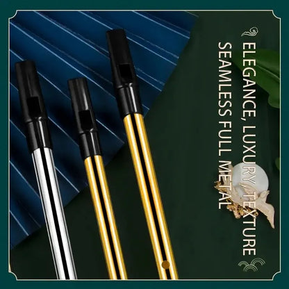 Miwayer Authentic Irish Tin Whistle Flute – C/D Key Penny Whistle with 6 Holes for Traditional Irish Music