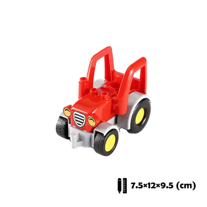 New Large Building Blocks Toys – Cartoon Princess Carriage, Car & Airplane Vehicle Models, Big Bricks Gift for Kids
