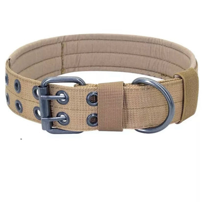 Adjustable Reflective Nylon Dog Collar – Heavy Duty Tactical Training Collar for German Shepherds