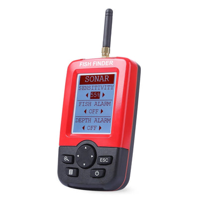 100M Portable Sonar Fish Finder – Echo Sounder with Fishing Lure, Alarm, and Transducer for Lake & Sea Fishing