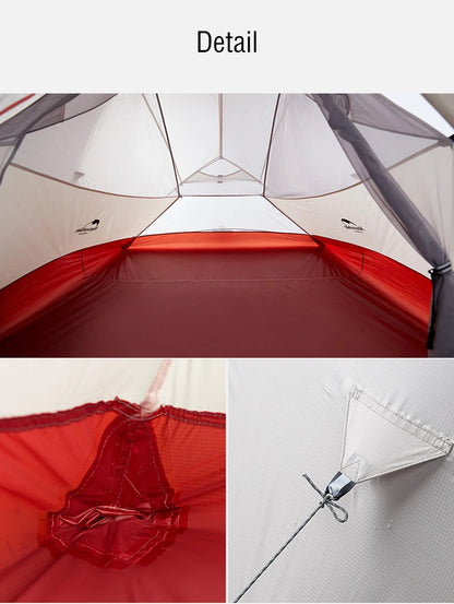 Naturehike Cloud Up 2-Person Camping Tent – Waterproof, Ultralight, Easy Build Beach Tent for Hiking & Backpacking Outdoors