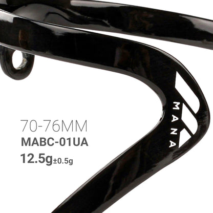 MANA 12g Marble-Pattern Carbon Fiber Bicycle Bottle Cage — Ultra-Light Full Carbon with Aluminum Alloy Screws for Road/MTB/Gravel