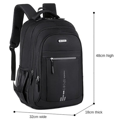 Men’s Oxford Waterproof Backpack – Business Laptop Rucksack for Travel, Work & High School Students