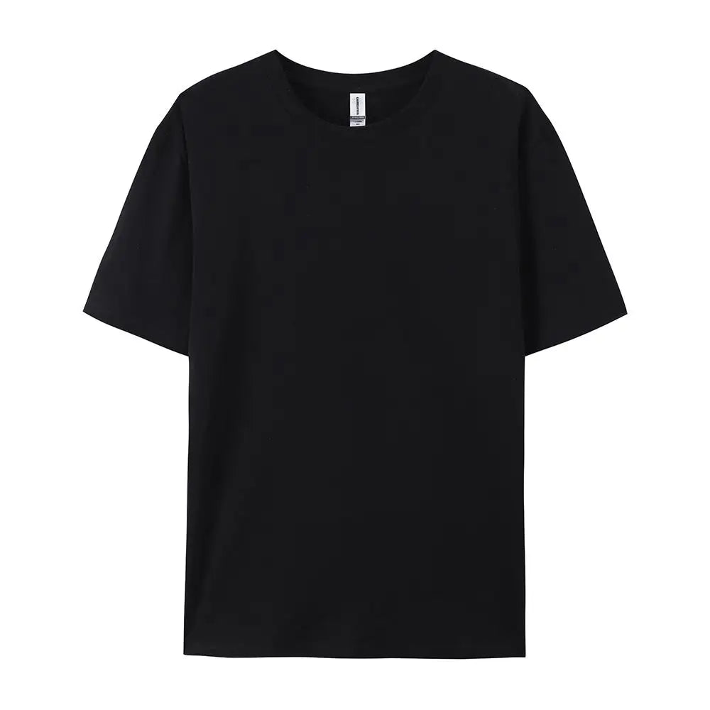 100% Cotton Solid Color T-Shirt – Unisex Short Sleeve Casual Breathable Summer Tee for Men & Women Fashion Wear