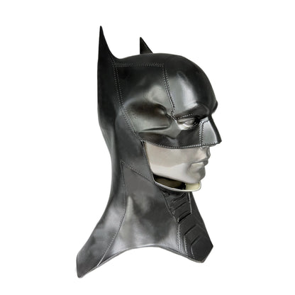 Cafele 2022 Batman Cosplay Costume for Men – Bruce Wayne Halloween Outfit with Black Latex Masquerade Mask