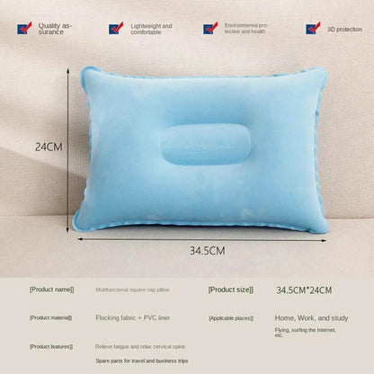Outdoor Portable Travel Sleep Pillow – Inflatable Camping, Picnic, Beach Pillow for Tent, Comfortable Folding Equipment (G6X8)