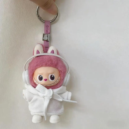 Labubu 4.0 Doll Hooded Sweater – Casual Sportswear Outfit for Mini Labubu V4 Dolls