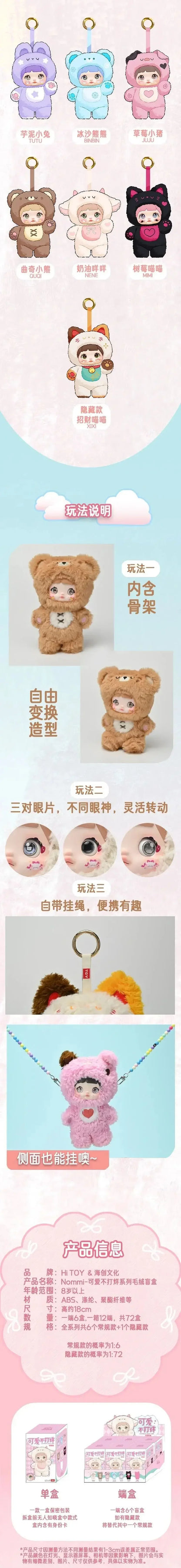 Nommi Loveliness Never End Blind Box – Cute Kawaii Anime Action Figure Toy Gift