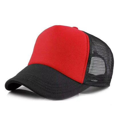 Custom Logo Mesh Trucker Cap - 5 Panel Snapback Baseball Hat for Men & Women Summer Sports Sun Hat