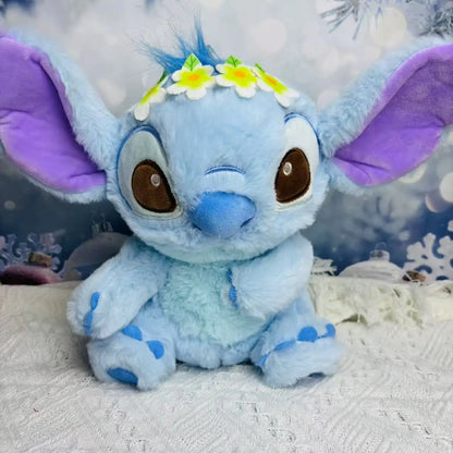 Disney Lilo & Stitch Plush Toys – Pink Lilo & Blue Stitch Stuffed Dolls, Cute Pendant Plush for Boys & Girls Birthday Gift