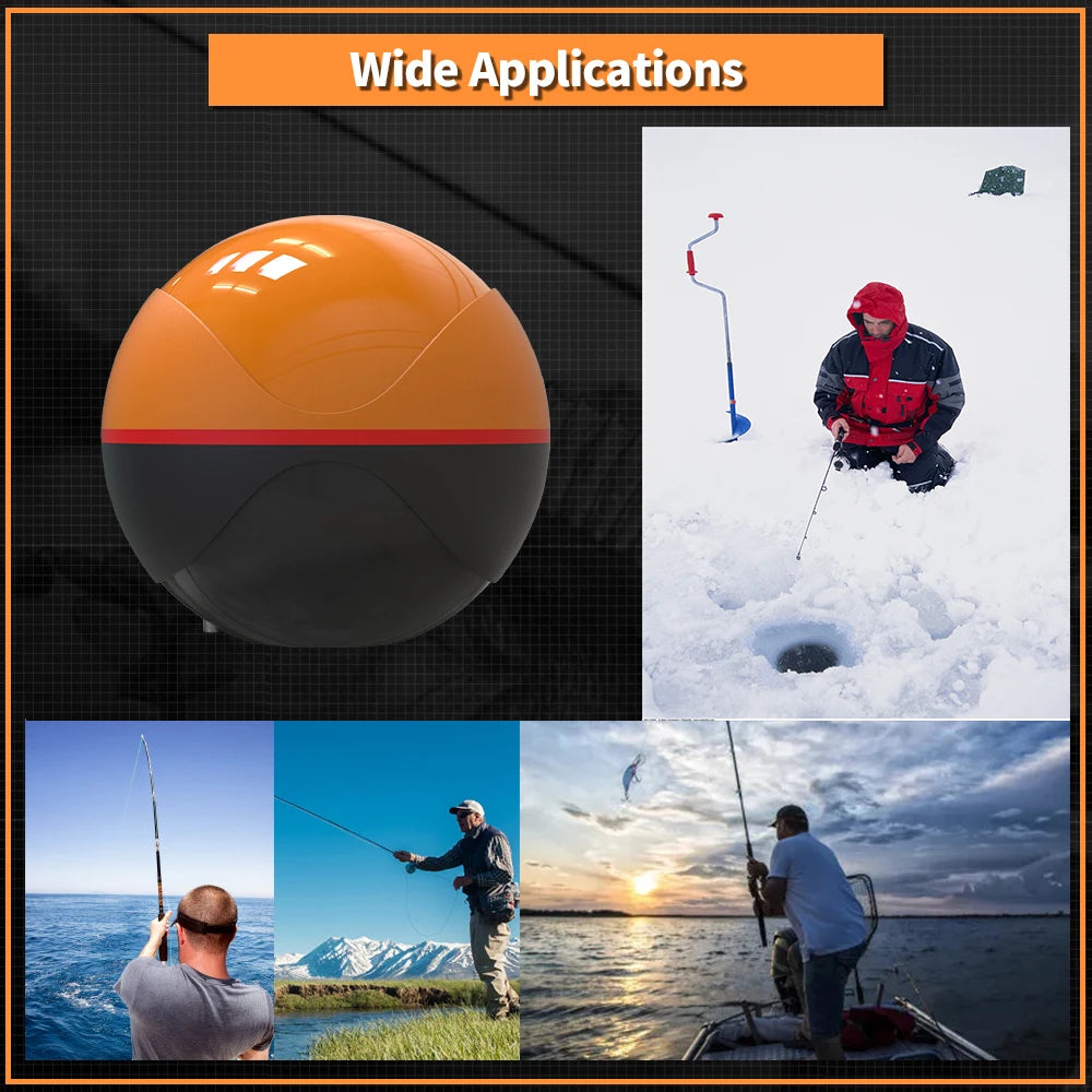 Erchang F68 WIFI Fish Finder – 100M Wireless Echo Sounder for Lake & Sea Fishing, Compatible with iOS & Android