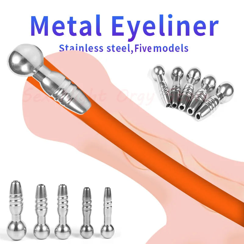 28-Piece Stainless Steel Urethral Sound Set – Hollow Urethra Dilator & Male Stimulation Chastity Toy