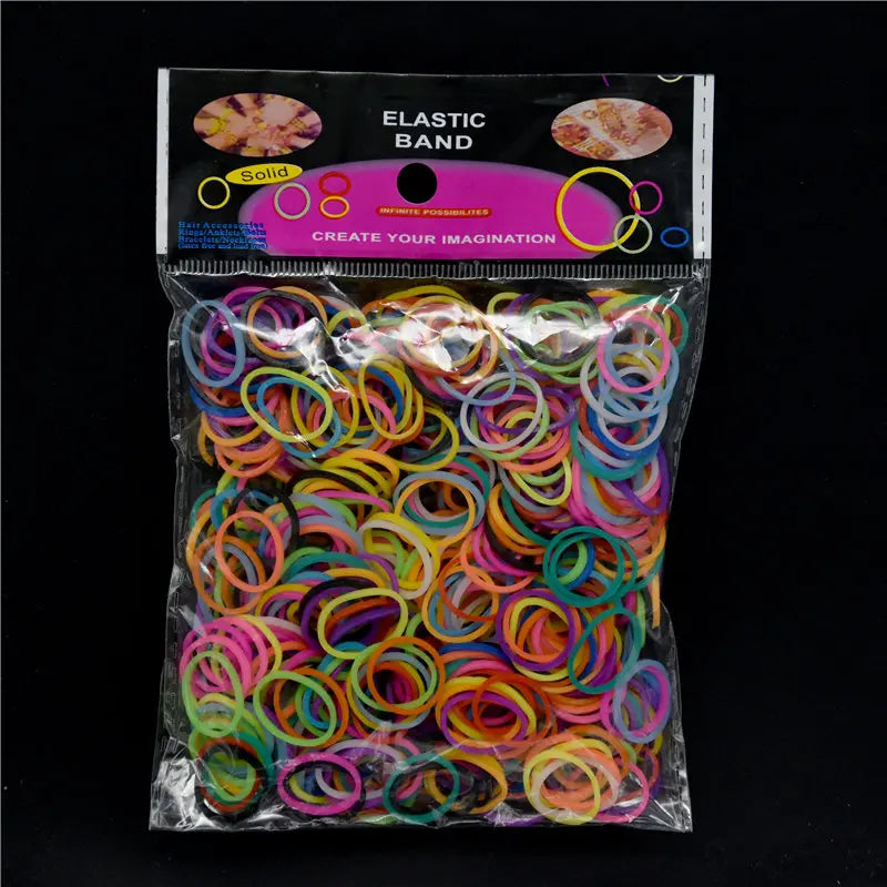Pantone Color Rainbow Rubber Bands for Loom Bracelets – Western European Style DIY Arts & Crafts Kit