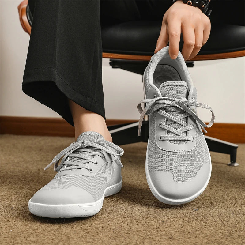 SNORW Wide Barefoot Shoes - Zero Drop Casual Sneakers for Men & Women, Perfect for Outdoor Trail Running