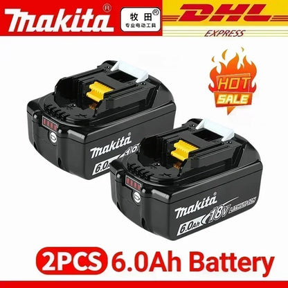 100% Original Makita 18V Lithium Battery – 6Ah/5Ah/3Ah Compatible with DTW700, DDF487, DTD173, DGA404, HR140D, DJV182 Tools