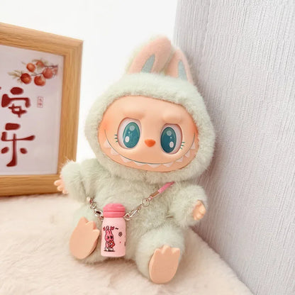 Cute Cartoon Rabbit Outfit for Labubu Plush –  Monkey Macaron Fashion Clothes & Accessories