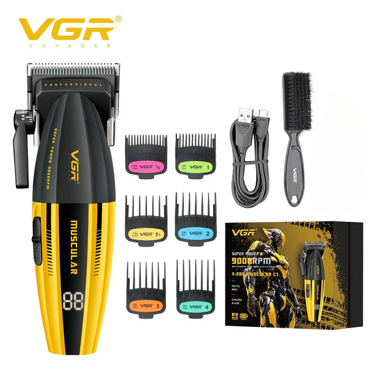 VGR Professional Hair Clippers & Trimmer – 9000 RPM Adjustable Hair Cutting Machine for Men V-285 V-003