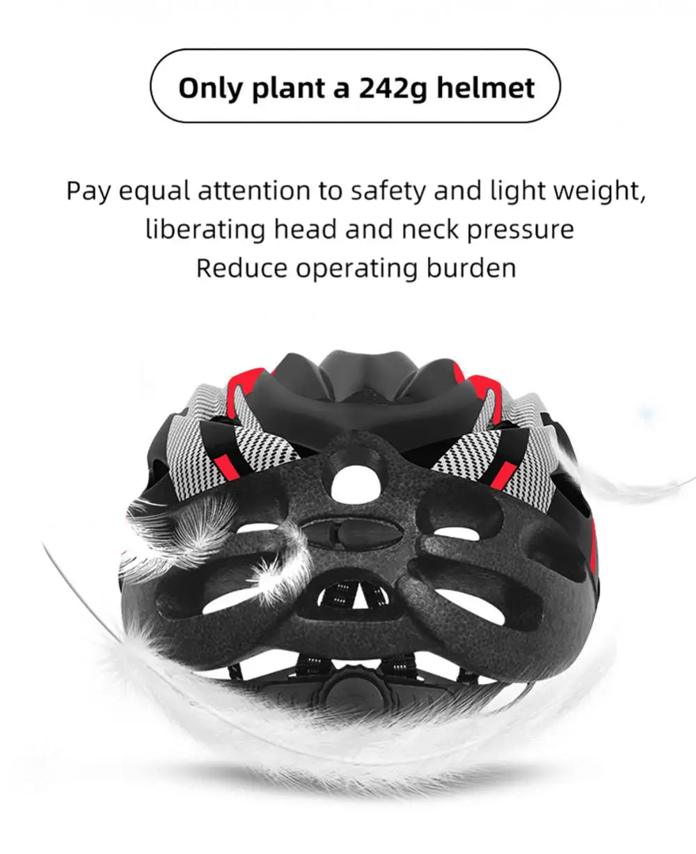 Carbon Fiber Texture MTB Helmet – Adult Mountain Bike & Cycling Safety Cap, EPS Foam Motorcycle Hat for Men & Women