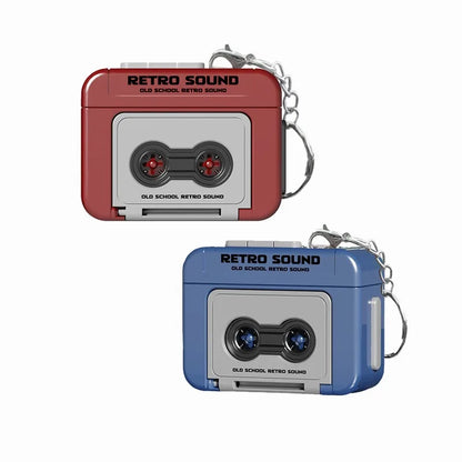 Retro Recorder Keychain - 15-Second Voice Recorder Cassette Tape Pendant for Bags, Couples & Friends