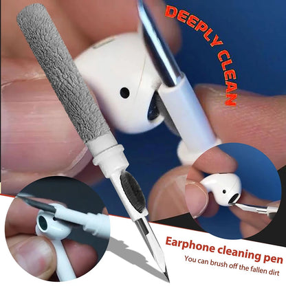 Bluetooth Earphone Cleaner Kit for Airpods Pro 1 2 3 - Earbuds Case Cleaning Pen Brush Tool for Xiaomi, Huawei, Lenovo Headsets