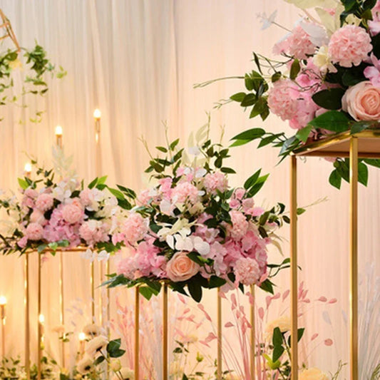 Artificial Rose Flower Ball Centerpiece – Silk Pompom Floral Decor for Wedding Backdrop, Table Display & Photography Props