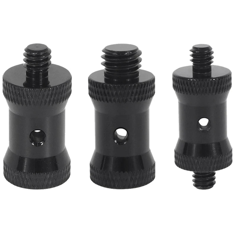Reinforced Camera Screw Adapter - 1/4 to 3/8 Inch Male Female Thread Converter for Tripod Monopod Ball Head Light Bike Mount