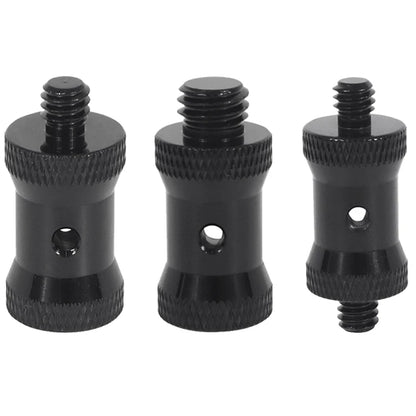 Reinforced Camera Screw Adapter - 1/4 to 3/8 Inch Male Female Thread Converter for Tripod Monopod Ball Head Light Bike Mount