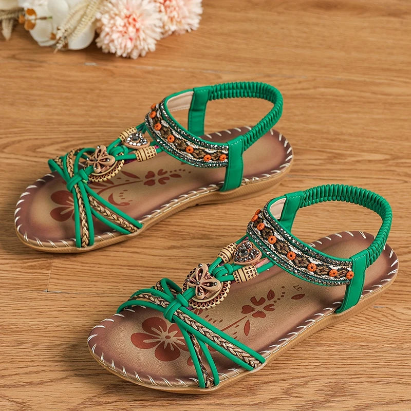 Women’s Summer Casual Sandals - Comfortable Walking Beach Shoes Outdoor Party Footwear for Ladies