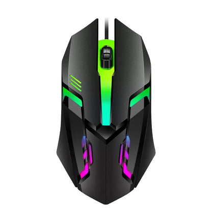 ITLY M01 Sports LED Luminous Backlit USB Wired Gaming Mouse - Designed for Desktop PC, Laptop, and Office Computer Use
