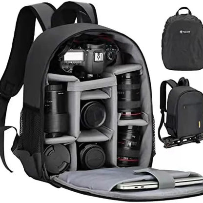 Multi-Functional Camera Bag - Lightweight, Waterproof Backpack for Nikon and Canon, Digital Lens, Outdoor Photography, Large Capacity