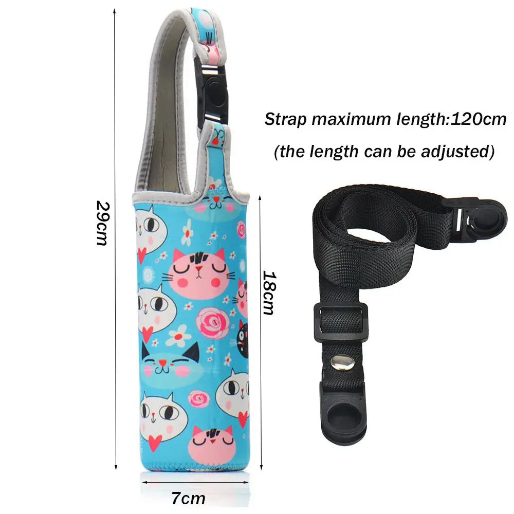 Universal Water Bottle Cooler Bag - Insulated High Capacity Pouch for Outdoor Travel, Camping & Hiking
