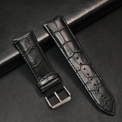 Leather Watch Strap 20mm/22mm - Vintage Replacement Band for Samsung Galaxy Watch 7/6/5/4 and Xiaomi Redmi Watch 3 Lite/Active