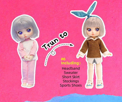 Lady Doolli 1/12 BJD Dolls Blind Box – 15cm Ob11 Mystery Anime Figure Toy, Kawaii Designer Gift