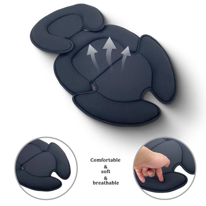 Universal Baby Stroller Seat Cushion — Head & Body Support Pillow for Newborns, Doona Car Seat & Stroller Accessories