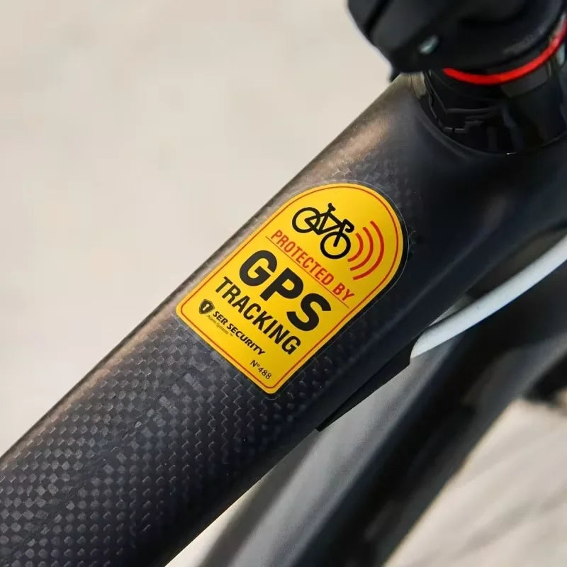 Bicycle & Motorcycle GPS Anti-Theft Sticker – Reflective Waterproof Tracking Warning Paster, Scooter & Bike Accessory