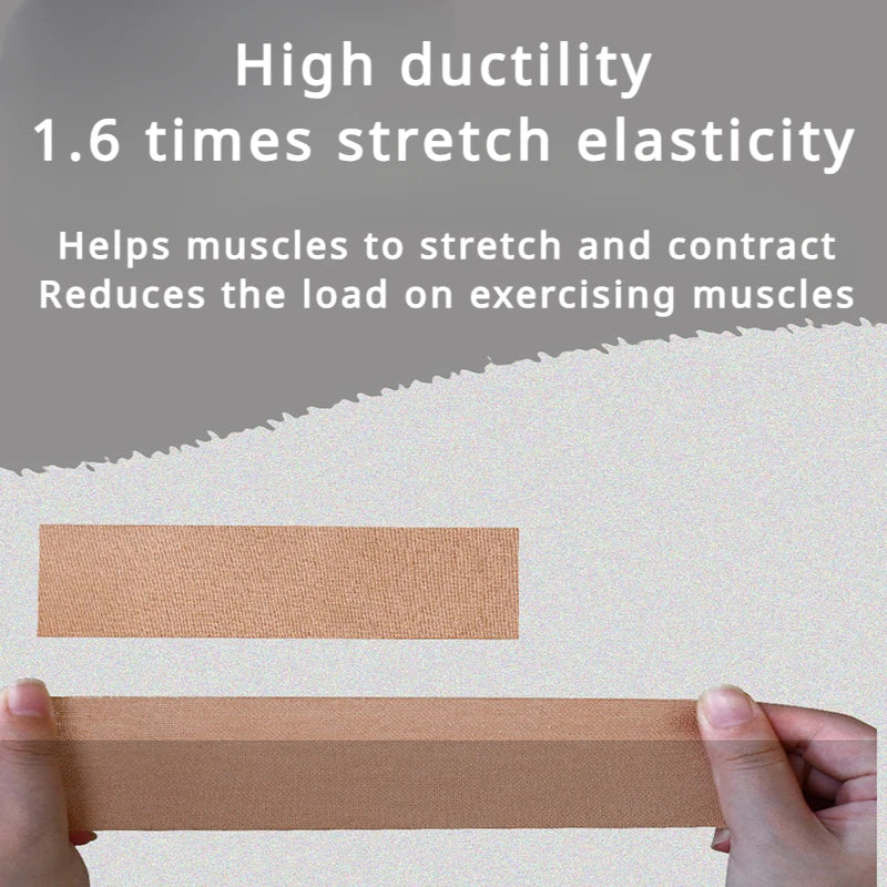 Sports Tape Muscle Patch - 5cm x 5m Lift Chest Tape, Anti-Sagging Knee & Elbow Stretch Fitness Brace