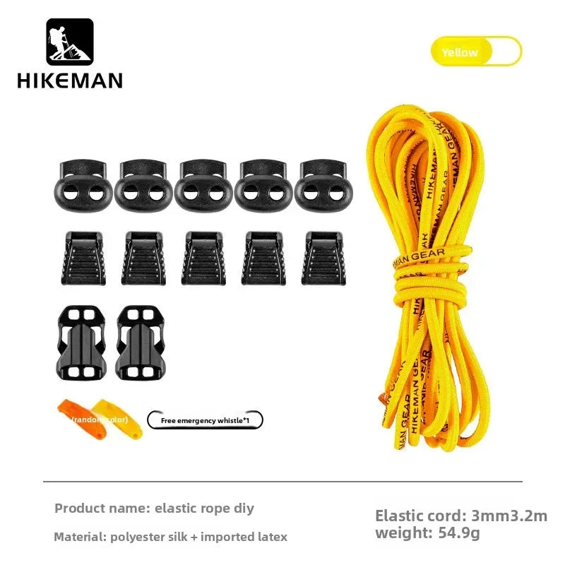 HIKEMAN Adjustable Backpack Expansion Strap - Elastic Buckle Fastener for Outdoor Hiking, Camping & Gear Attachment