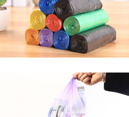 5 Rolls (100PCS) Disposable Trash Bags – Household Kitchen Garbage Bags for Storage & Cleaning