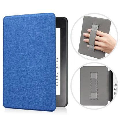 SA568B Leather Case for Kindle Paperwhite 12th Gen 2024 Signature Edition – 7-Inch Cover with Hand Strap & Auto Sleep