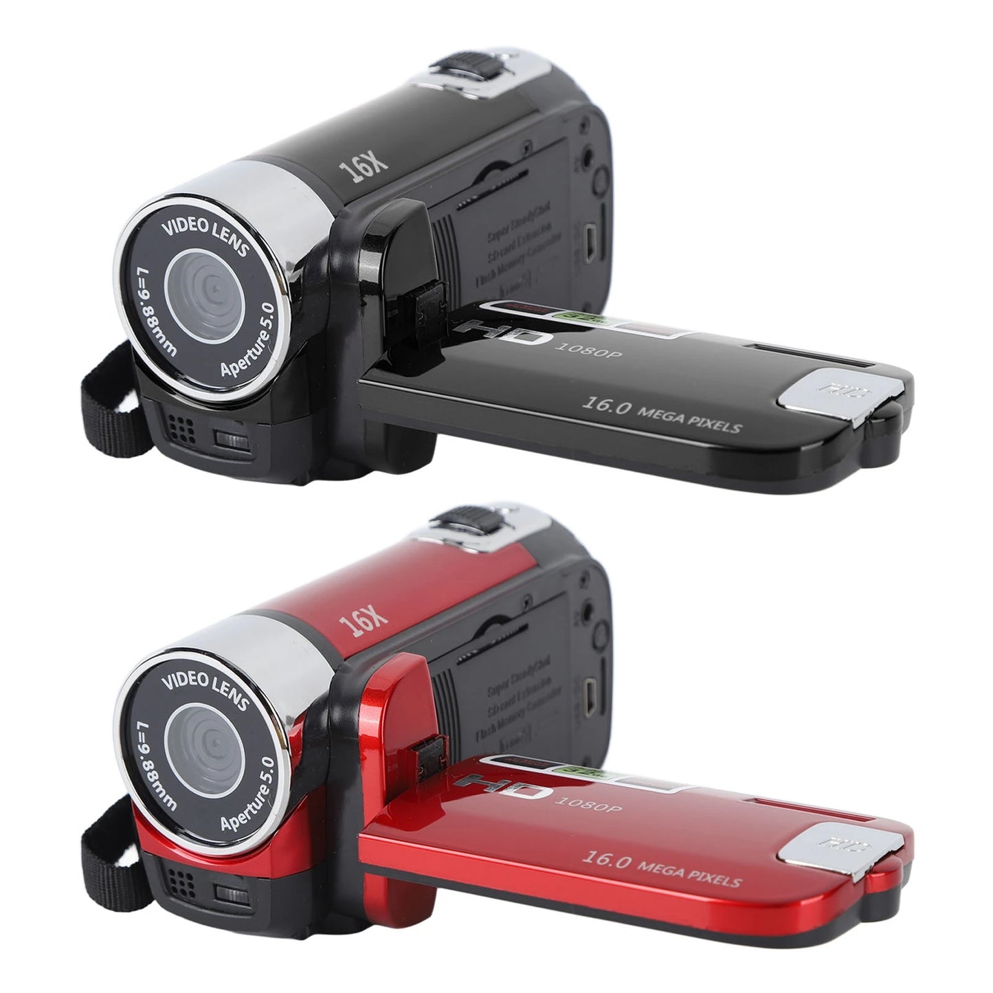 2.7-inch 4K Vlogging Camera – 48MP DV Camera with Rotatable TFT Screen, 16X Digital Zoom & USB Cable