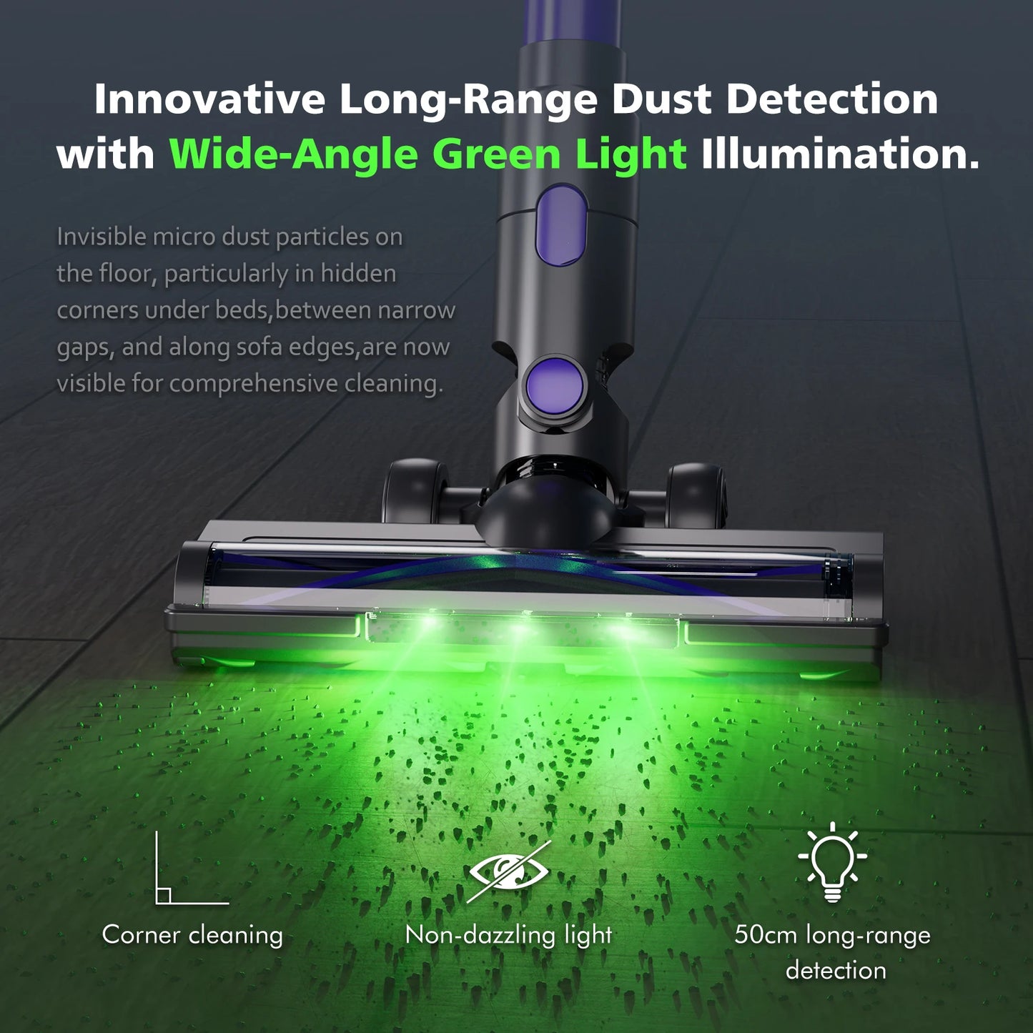 GOOVI V07 Cordless Handheld Vacuum Cleaner - 100KPA Suction Power, 180W, 0.9L Dust Cup, for Pet and Home Cleaning